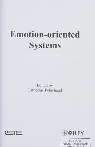 Tapa de Emotion-oriented systems