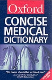 Tapa de Concise medical dictionary