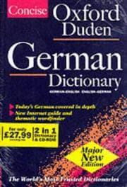 Tapa de Concise Oxford-Duden German Dictionary