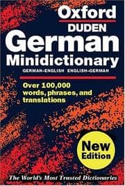 Tapa de Oxford German Minidictionary