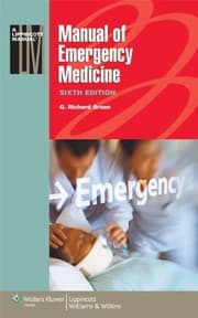 Tapa de Manual of emergency medicine