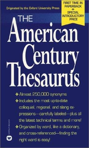 Tapa de American Century Thesaurus