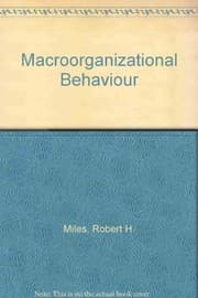 Tapa de Macro organizational behavior
