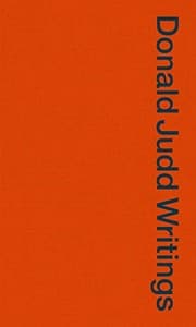 Tapa de Donald Judd