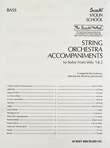 Tapa de String Orchestra Accompaniments to Solos
