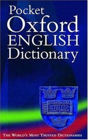 Tapa de The pocket Oxford English dictionary