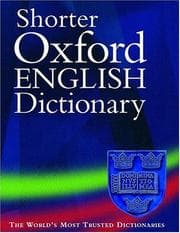 Tapa de Shorter Oxford English dictionary on historical principles