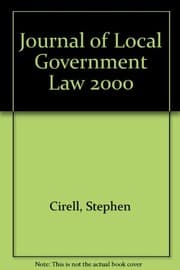 Tapa de Journal of Local Government Law 2000