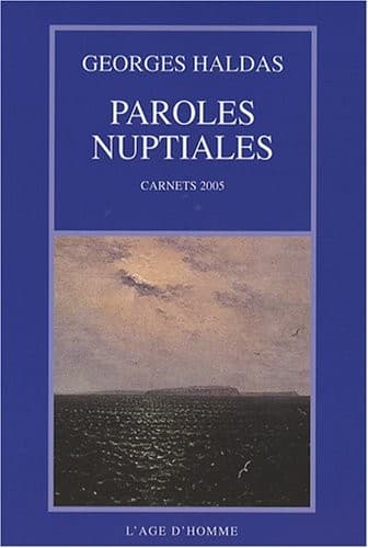 Tapa de Paroles nuptiales