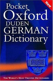 Tapa de Pocket Oxford Duden German Dictionary