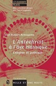 Tapa de L' Antéchrist à l'âge classique