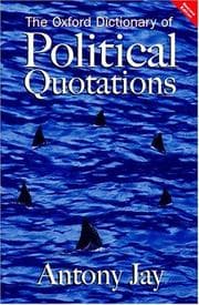Tapa de OXFORD DICTIONARY OF POLITICAL QUOTATIONS; ED. BY ANTONY JAY