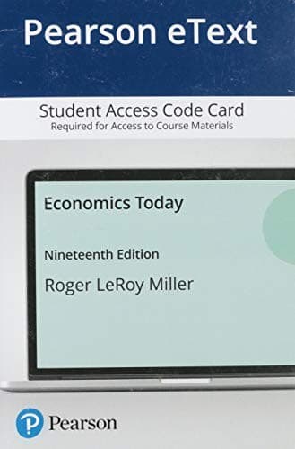 Tapa de Pearson EText Economics Today -- Access Card