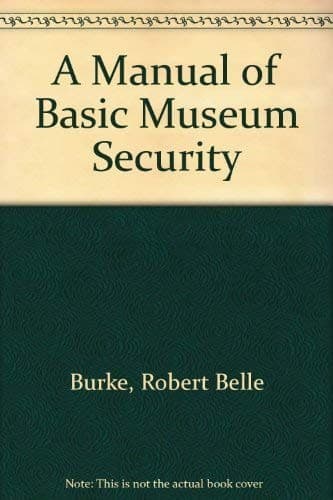 Tapa de A manual of basic museum security