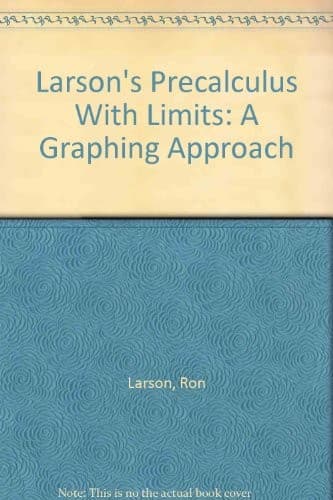 Tapa de Larson's Precalculus With Limits