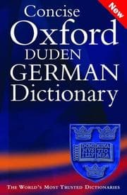 Tapa de Concise Oxford-Duden German dictionary