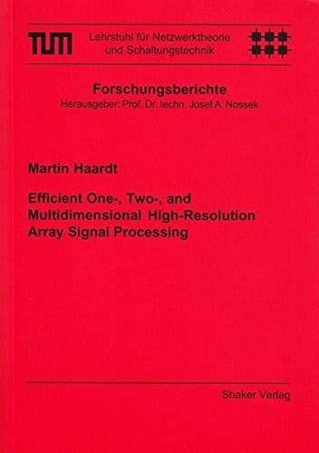Tapa de Efficient one-, two-, and multidimensional high resolution array signal processing
