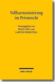 Tapa de Vollharmonisierung im Privatrecht