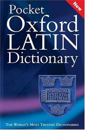 Tapa de Pocket Oxford Latin Dictionary