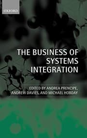Tapa de The business of systems integration