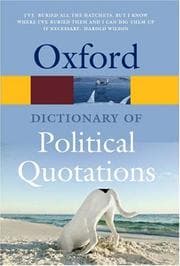 Tapa de The Oxford dictionary of political quotations
