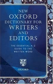 Tapa de New Oxford dictionary for writers and editors
