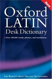 Tapa de Oxford Latin Desk Dictionary