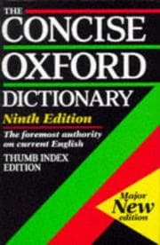 Tapa de The Concise Oxford Dictionary of Current English
