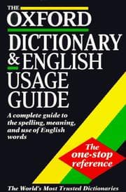 Tapa de The Oxford dictionary and English usage guide