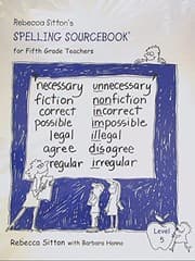 Tapa de Rebecca Sitton's Spelling Sourcebook for 5th Grade Teachers