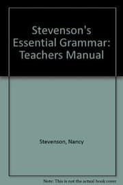 Tapa de Stevenson's Essential Grammar