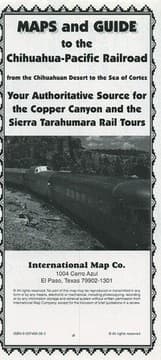 Tapa de Map and Guide to the Chihuahua Pacific Railroad