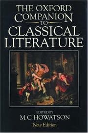 Tapa de The Oxford companion to classical literature