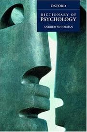 Tapa de A dictionary of psychology