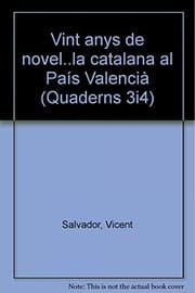 Tapa de Vint anys de novel·la catalana al País Valencià
