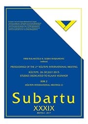 Tapa de Kultepe International Meetings, Vol. II