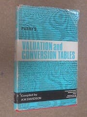 Tapa de Parry's valuation tables and conversion tables