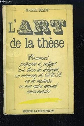 Tapa de L' art de la thèse