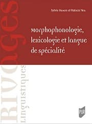 Tapa de Morphophonologie, lexicologie et langue de spécialité