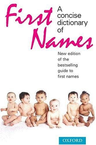 Tapa de A concise dictionary of first names