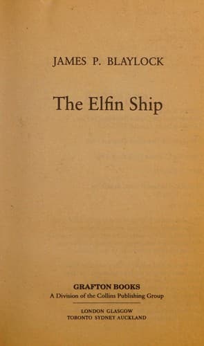 Tapa de The elfin ship.