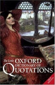 Tapa de The Little Oxford dictionary of quotations