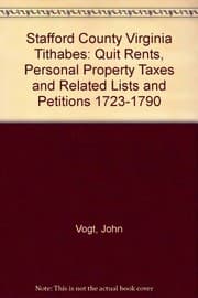 Tapa de Stafford County, Virginia, tithables