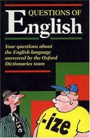 Tapa de Qustions of English