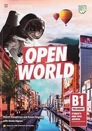 Tapa de Open World Preliminary Student's Book with Answers English for Spanish Speakers