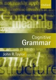 Tapa de Cognitive grammar
