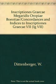 Tapa de Corpus inscriptiones graecarum Graeciae septentrionalis