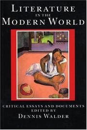 Tapa de Literature in the Modern World