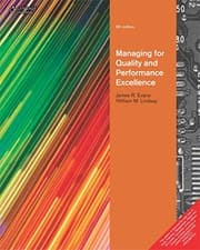 Tapa de Managing For Quality And Performance Excellence 9Th Edition