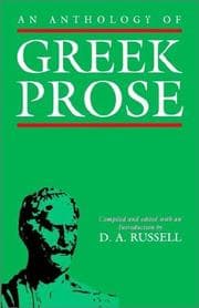 Tapa de An Anthology of Greek prose